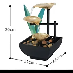 THE ARTMENT Green & Black ZenLeaf Serenity Fountain image 5