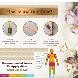 Duze Unisex Set Of 2 Natural Sandalwood Alcohol free Made In Kannauj Attar with roller 6ml image 2