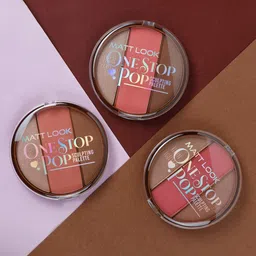 MATTLOOK One Stop Pop Sculpting Palette With Vitamin E - 25.2g - Glam Glowy image 2