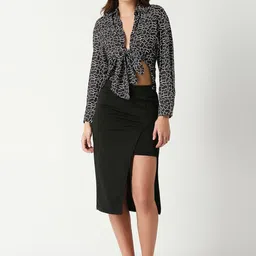 Remanika Front Slit Cotton Midi Skirt image 3