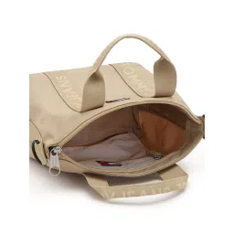 tommy hilfiger accessories Tommy Hilfiger Solid Beige Polyester Tote Bag image 5