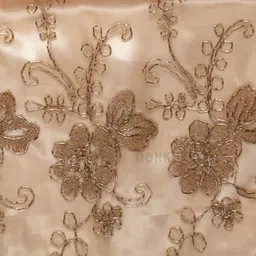 MONKDECOR Tissue Zari Embroidered Table Runner image 2