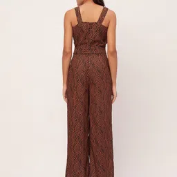 Moomaya Geometric Printed Basic Jumpsuit image 2
