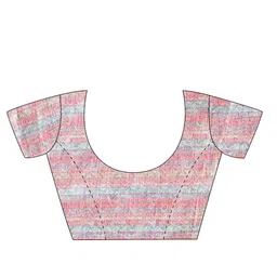 Anouk Floral Pure Chiffon Bagru Saree image 2