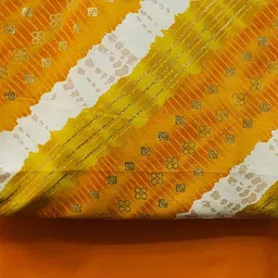 SHADOW & SAINING Floral Embroidered Beads and Stones Unstitched Dress Material image 5