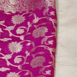 SHADOW & SAINING Ethnic Motifs Embroidered Beads and Stones Unstitched Dress Material image 4