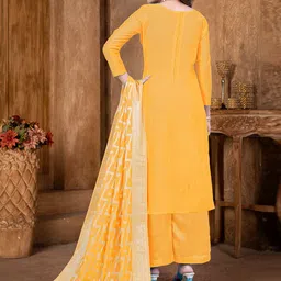 SHADOW & SAINING Ethnic Motif Woven Design Unstitched Dress Material With Dupatta image 4