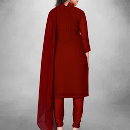 MANVAA Ethnic Motifs Embroidered Unstitched Dress Material image 2