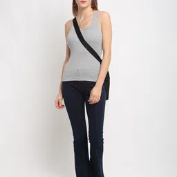 friskers FriskersWomen Pack of 2 White & Grey Tank Top image 5