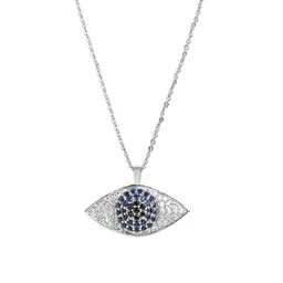 DressBerry Silver-Toned & Black Brass Silver-Plated Open Necklace image 5