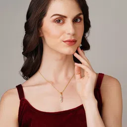 DressBerry White Brass Gold-Plated Necklace image 5