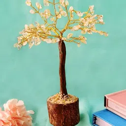 Shubhanjali Citrine Crystal Stone Tree Showpiece image 5