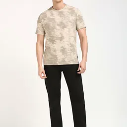 Calvin Klein Jeans Men FADED LIGHT AOP Round Neck Cotton T-shirt image 3