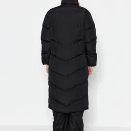 Trendyol Single-Breasted Longline Overcoat image 5