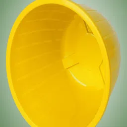 Kuber Industries Yellow 5 Pieces Textured Planters image 5