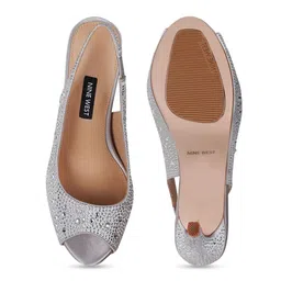 Nine West Embellished Stiletto Heeled Peep Toes image 5