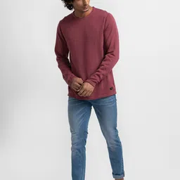 SPYKAR Men Red Pullover image 4