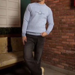 JAVINISHKA Men Printed Woollen Pullover image 2