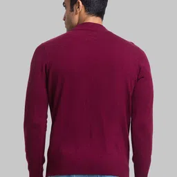 Parx Men Ribbed Hem Knitted Pullover Acrylic Sweater image 3