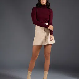 20Dresses Wine Round Neck Pullover Sweaters image 5
