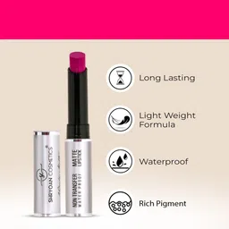 SHRYOAN Set Of 3 Non Transfer Matte Bullet Lipstick-3.5g Each-Puzzle-Burngunday-Pinken image 5