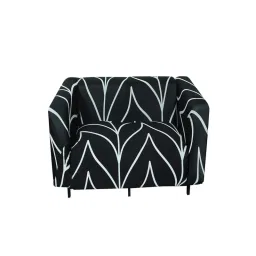 House of Quirk Double Seater Sofa Cover For Couch Flexible 140 Gsm Sofa Slipcover - Black image 5