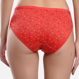 FIMS Pack Of 2 Printed Anti-Microbial Hipster Briefs OLA_Panty_RedBeige image 4