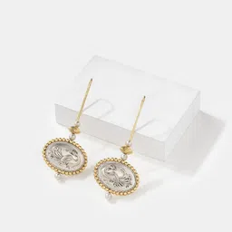 SHAYA  Silver & Gold-Plated Contemporary 925 Sterling Silver Drop Earrings-picture-48