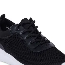 Call It Spring Women Black Woven Design Sneakers image 5