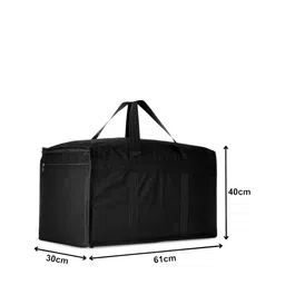 Kuber Industries Black Printed Waterproof Rexine Large Storage Organiser image 3