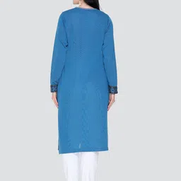 KEIKO Women Turquoise Blue Ethnic Motifs Printed Kurta image 5