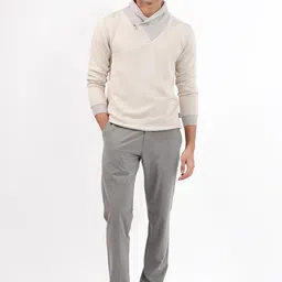 RARE RABBIT Men Denver Solid Mock Collar Sweater image 5