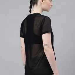 MKH Typography Printed Round Neck Short Sleeves Dri-FIT Relaxed Fit T-shirt image 5