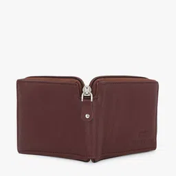 Dezire Crafts Men Brown Textured Zip Around Wallet image 3