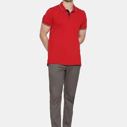 Blackberrys TechPro Men Phoenix Fit Slim Fit Low-Rise Easy Wash Trousers image 5