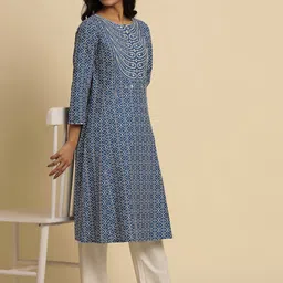 W Women Mid Rise Straight Fit Regular Trousers image 5