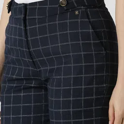 Van Heusen Woman Checked Formal Regular Fit Trousers image 5