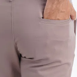 JADE BLUE Men Slim Fit Trousers image 5