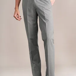 Cantabil Men Regular Fit Mid-Rise Formal Trouser image 3