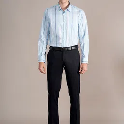 Cantabil Men Self Design Formal Trousers image 3