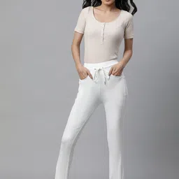 elleven Women Mid-Rise Regular Fit Bootcut Trousers image 5