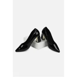 Van Heusen Women Black Block Heels Pumps-image-47