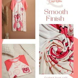 CrossKulture Red Character Regular Night Dress image 5