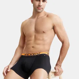 Jockey Men Super Combed Cotton Rib Solid Trunk with Ultrasoft Waistband FP03-0105 image 5