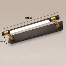 Mufasa Black Aluminium LED Picture Mirror Light Rectangular Wall Lamp image 2