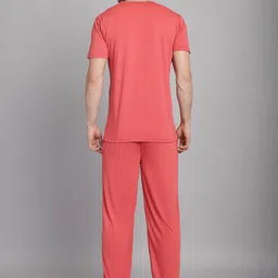 mack jonney VIMAL JONNEY Printed Cotton T-Shirt With Track Pant image 2