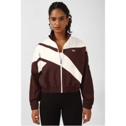 Reebok Women CL AE FR Track Jacket Burgundy & White-image-16