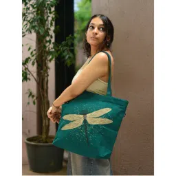 EcoRight Large Zipper Tote Bag - Dragonfly-picture-15