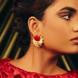 BaalaJewels Red Scarlet Studs-picture-24