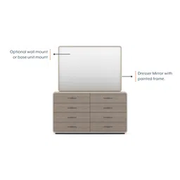 urban ladder Valeria Dresser with Mirror in Dual Tone Finish image 3